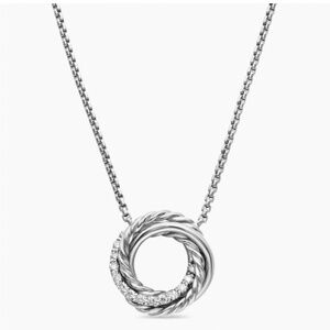 David Yurman Crossover pendant necklace with diamonds